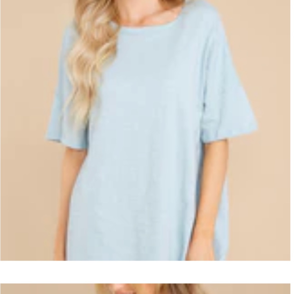 Light blue T-shirt dress